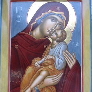 Богородица .поясная